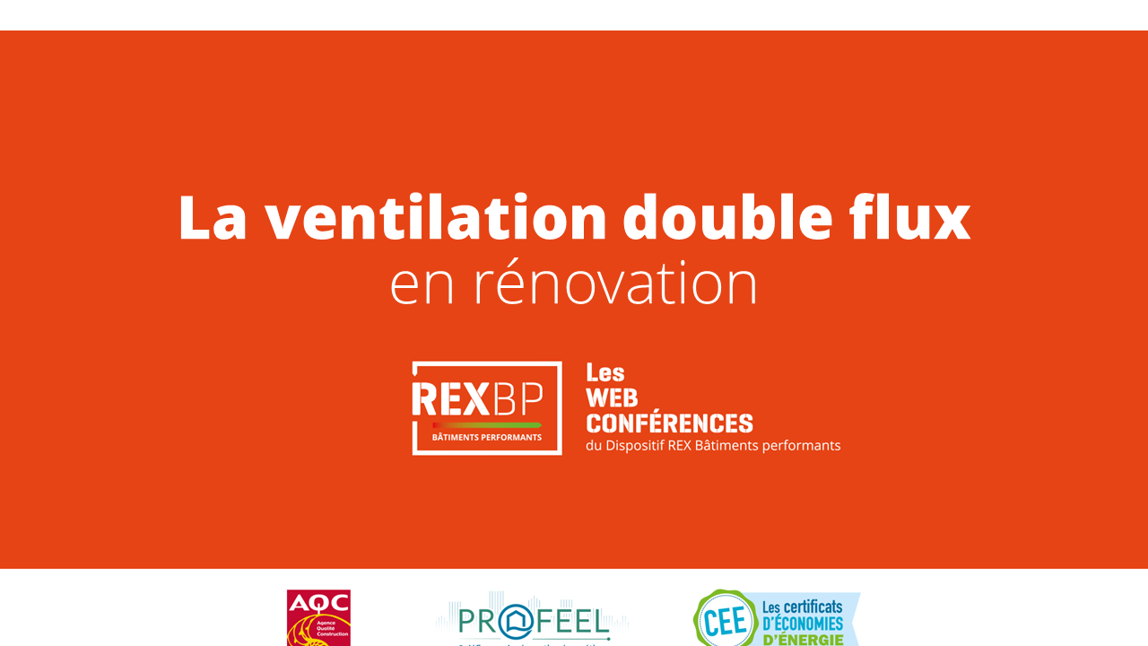 Affiche de la conférence sur la ventilation double flux en rénovation