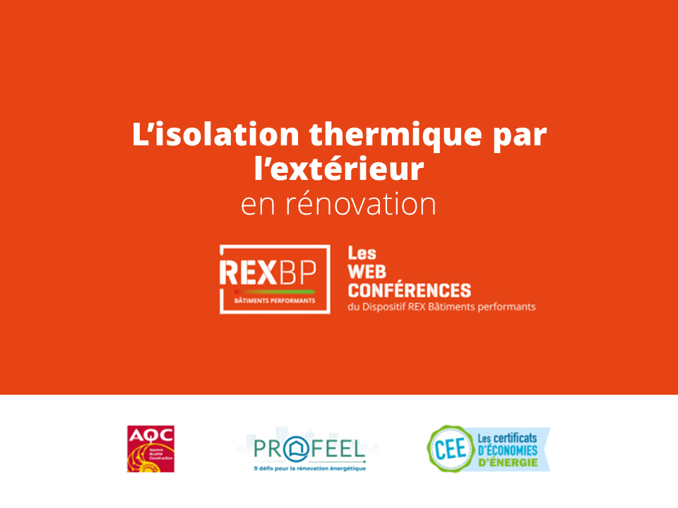 Affiche de la webconférence Isolation thermique par l'extérieur